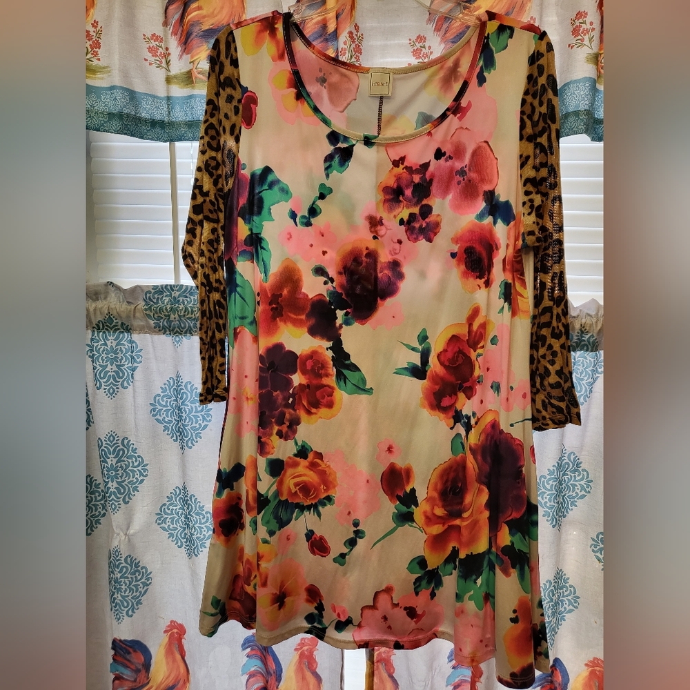 Leopard long sleeve shirt